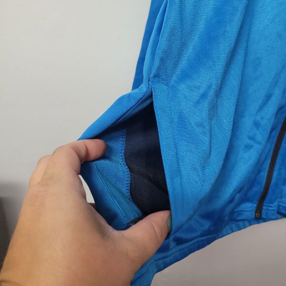 AND1 Full Zip Jacket Lightweight Pockets Blue Athletic Windbreaker Mens XL - Picture 8 of 10